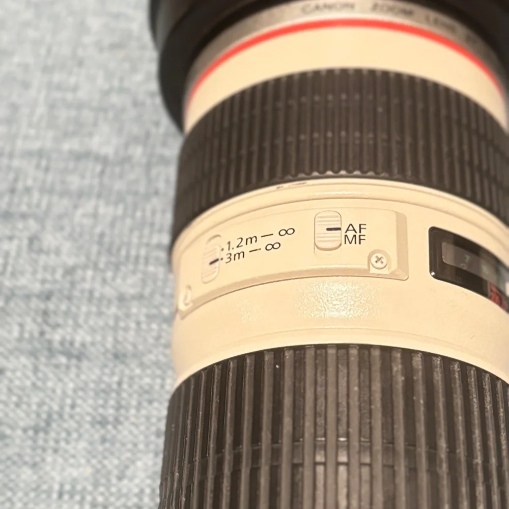 Premium Black and Cream Camera Lens